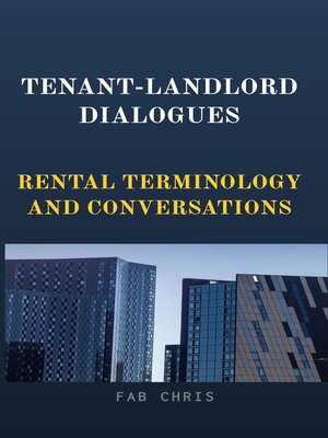 cover image of TENANT-LANDLORD DIALOGUES